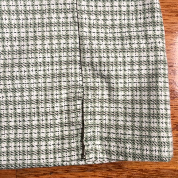 NWT PacSun John Galt 1 size green plaid mini skirt. - Picture 3 of 6